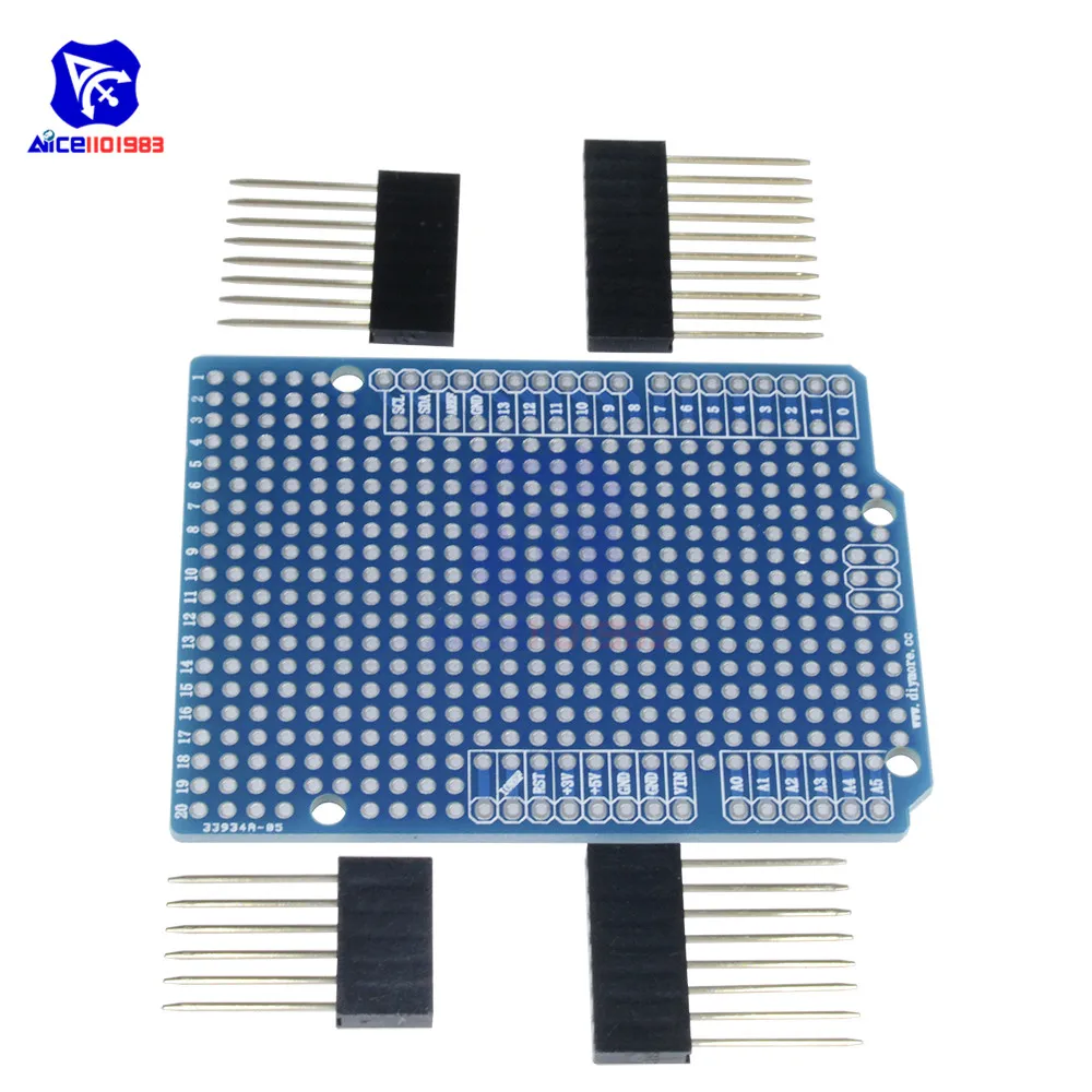 Плата печатной платы для Arduino UNO R3 ATMEGA328P макетная плата сделай сам с отверстием