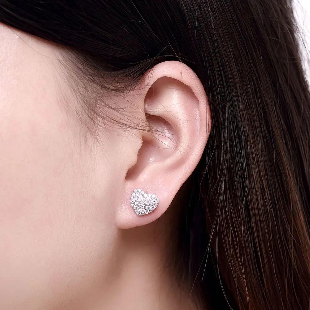 Женские серьги гвоздики из серебра 925 пробы с цирконом|silver stud earrings|sterling silver earringsstud
