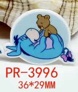 30 шт мультфильм персонаж плоское украшение из смолы PR 4043 - Цвет: 3996