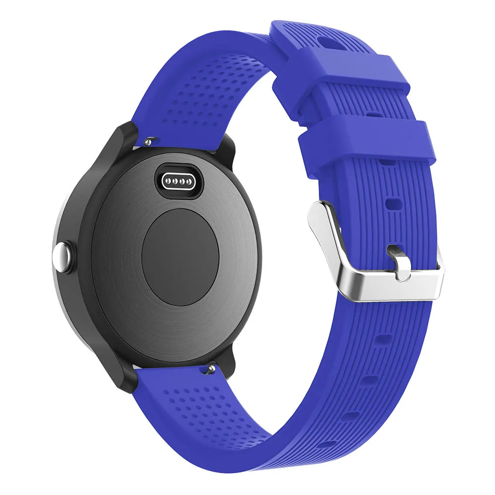 blue Силиконовый ремешок для часов Garmin vivoactive 3 ремешок для часов Замена для samsung Galaxy Watch 42 мм gear s2 спортивные ремешки Браслет - Цвет ремешка: blue