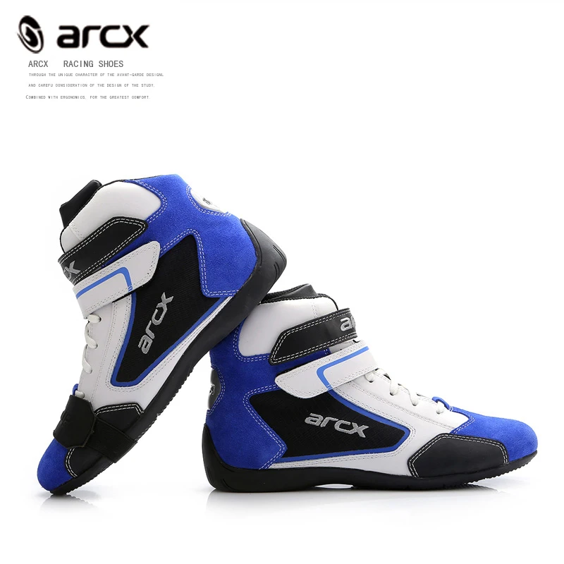 Мотоциклетные ботинки из коровьей кожи байкерские для прогулок локомотивная