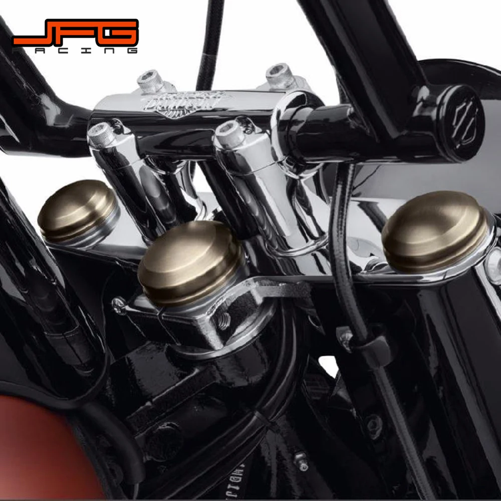 

Motorcycle Iron 3PCS Top Upper Triple Clamp Cover For Harley Davidson Street Bike Motorbike