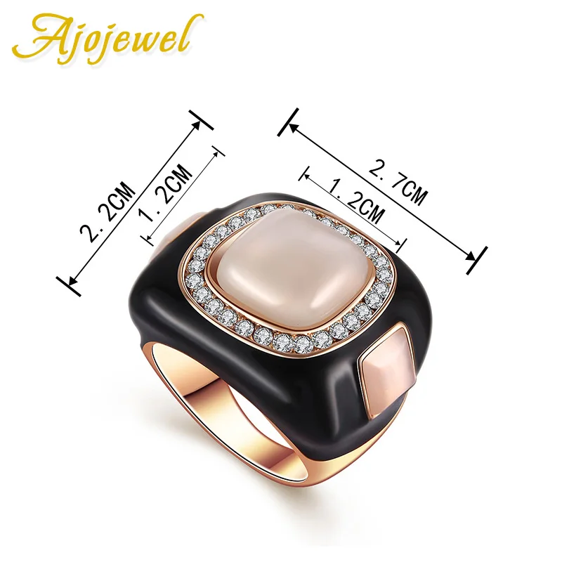 Роскошные полудрагоценные камни Ajojewel размеры 10 и 11 ювелирные изделия модные