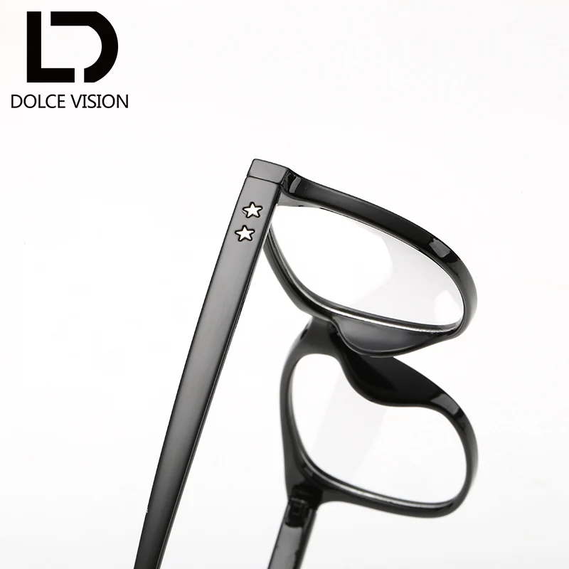 Мужские и женские очки в оправе с заклепками прозрачными линзами от