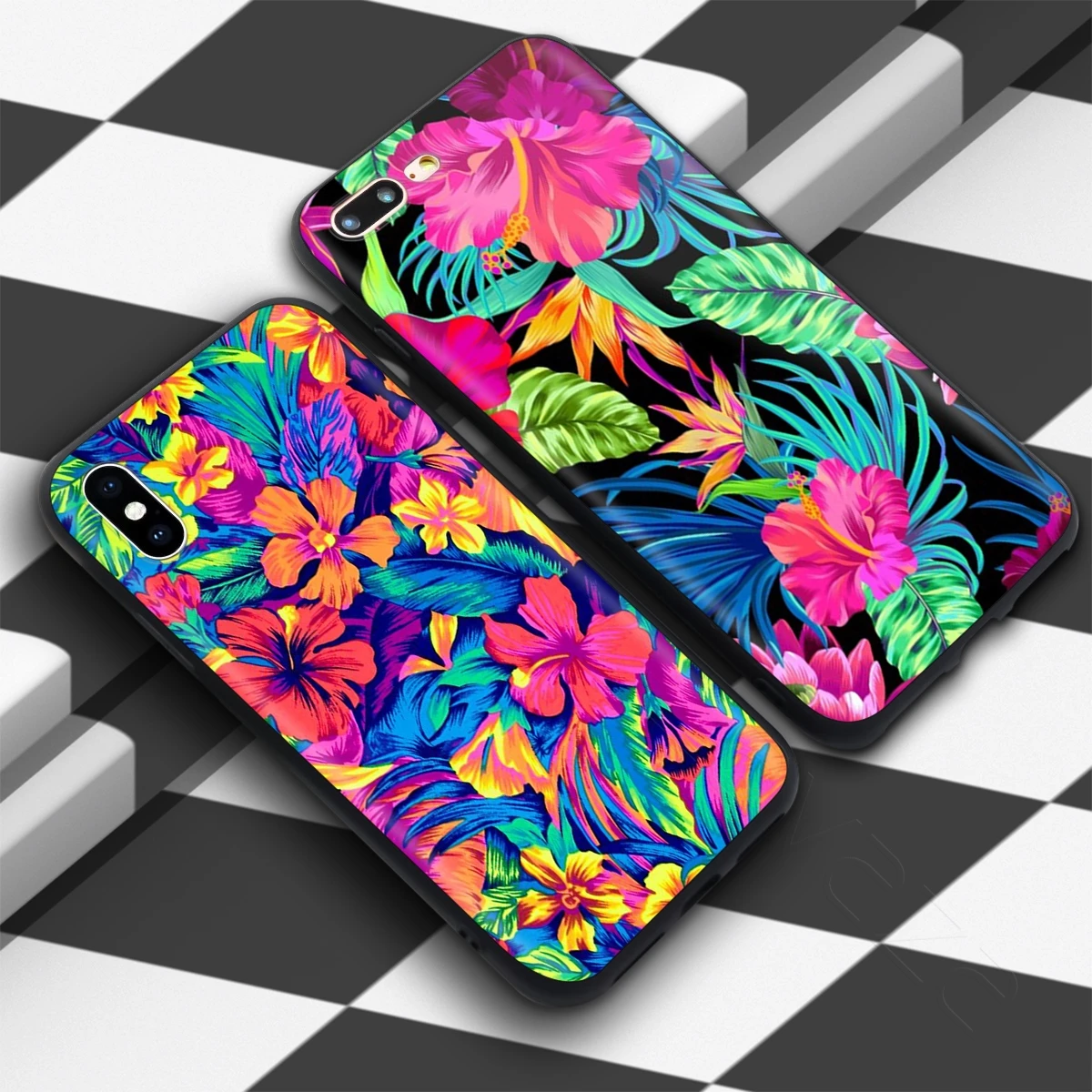 Чехол Lavaza с электрическим гибискусом и цветами для iPhone 12 mini 11 Pro XS Max XR X 8 7 6 6S Plus 5 5s se