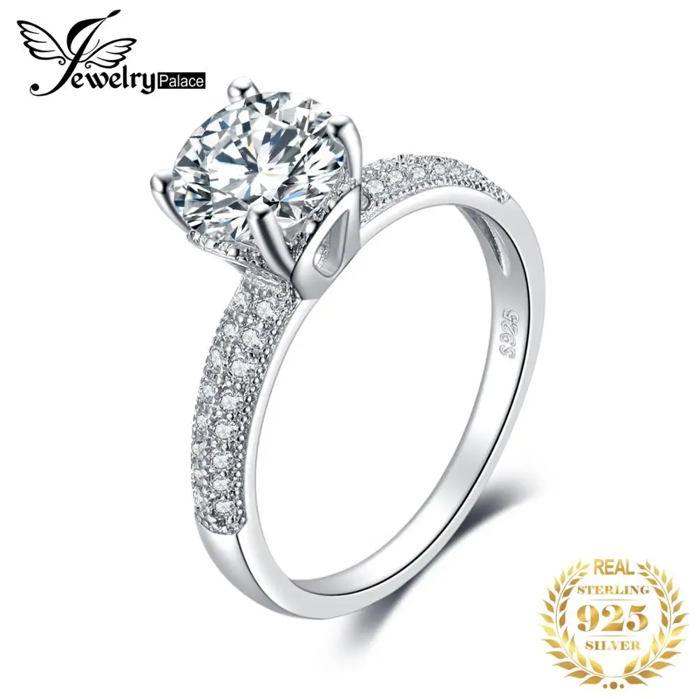 JewelryPalace Бесконечность навсегда любовь юбилей кубического циркония палец кольцо