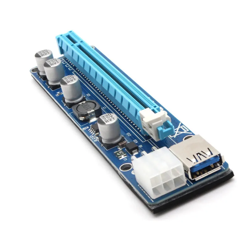 1/6/12 шт. PCI E Riser Card 1X to 16X USB 3 0 VER 008C 008S 009S Mining Extender Board HSJ 19| |