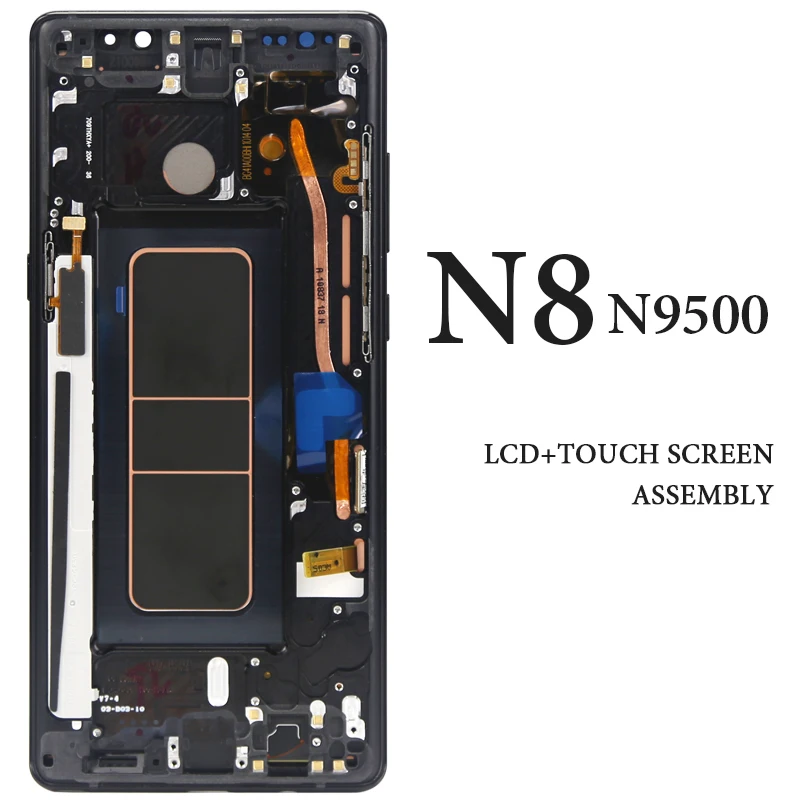 Для Samsung Galaxy Note 8 ЖК экран с рамкой N9500 N950F N9500F N900D N900DS N950U AMOLED без битых пикселей