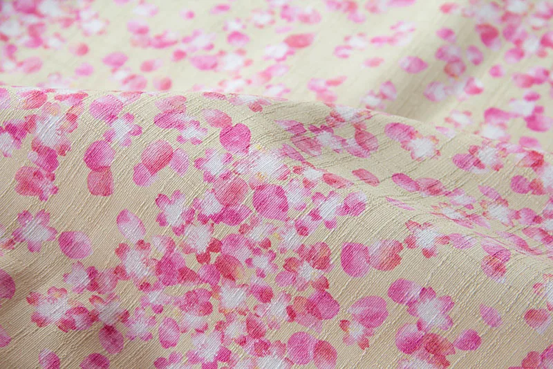 Half-Meter Japanese Dobby Cotton Fabrics Cloth Sewing Quilting for Patchwork Sakura A | Fabric