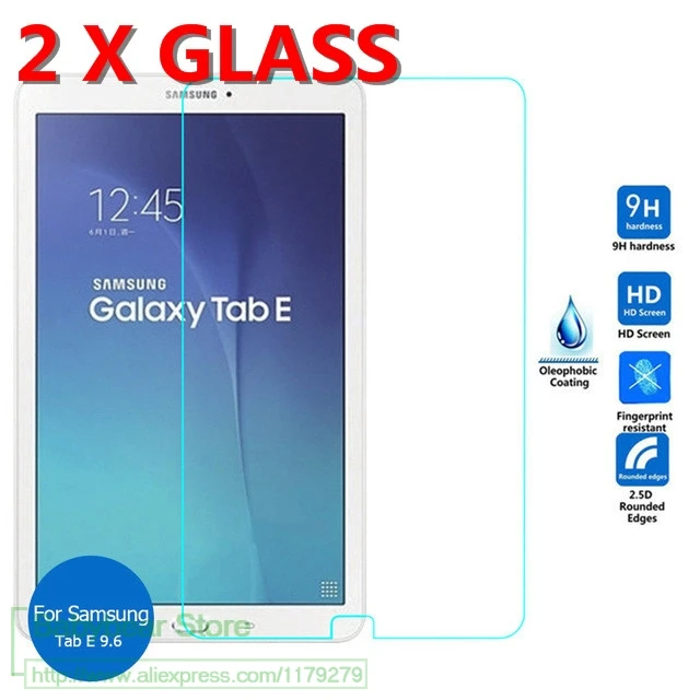 2 X Закаленное стекло для Samsung Galaxy Tab E 9 6 дюймов T560 T561 Защитная - Цена: 833.12