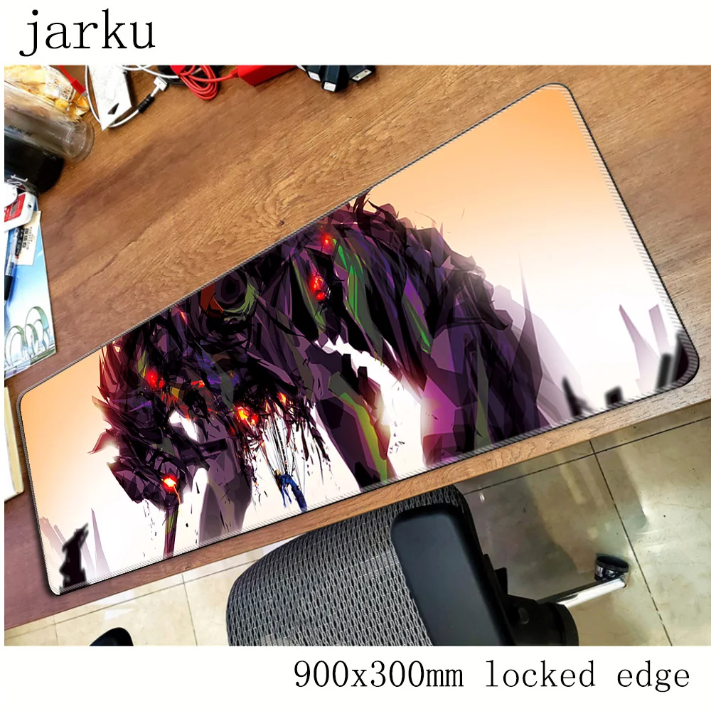 Evangelion геймерский коврик для мыши 900x300X3 мм игровой коврик для мыши Большой Профессиональный ноутбук аксессуары для ПК ноутбук padmouse эргономичный коврик
