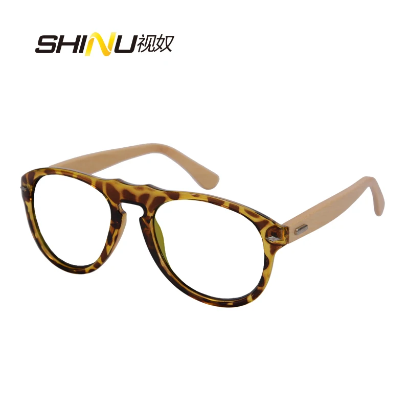 

CR39 Resin Anti Blue Light Reading Glasses Women Men Computer Gaming Goggle Antifatigue Bamboo Wooden Foot Eyeglasses 6027