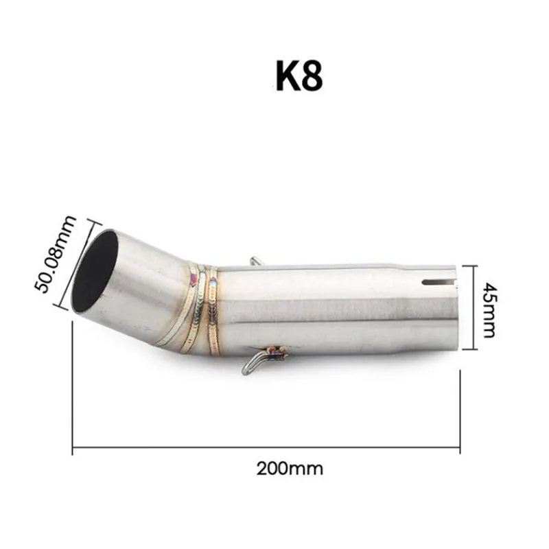 TKOSM K7 GSXR600 750 GSXR700 GSXR750 глушитель выхлопных газов средняя звеньевая труба полная