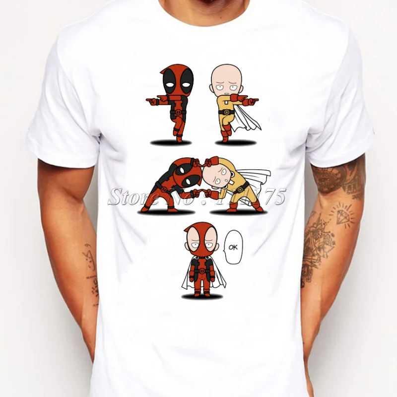 Мужская футболка с забавным принтом Дэдпула новинка 2019 года|t-shirt for men|fashion t-shirtt-shirt