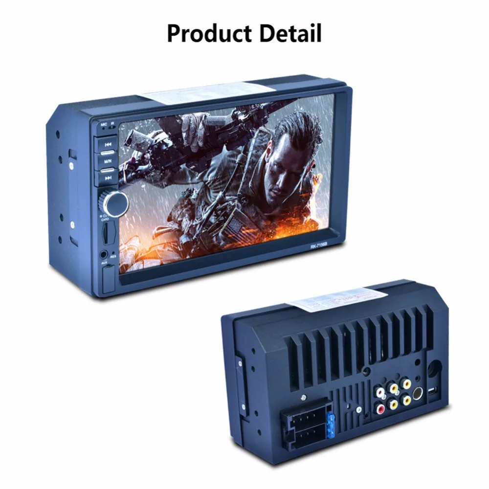 7156B 7''Universal Car Radio MP4 MP5 Player 7colors Touch Screen Multimedia RDS Mirro Link Support Charge function | Автомобили и