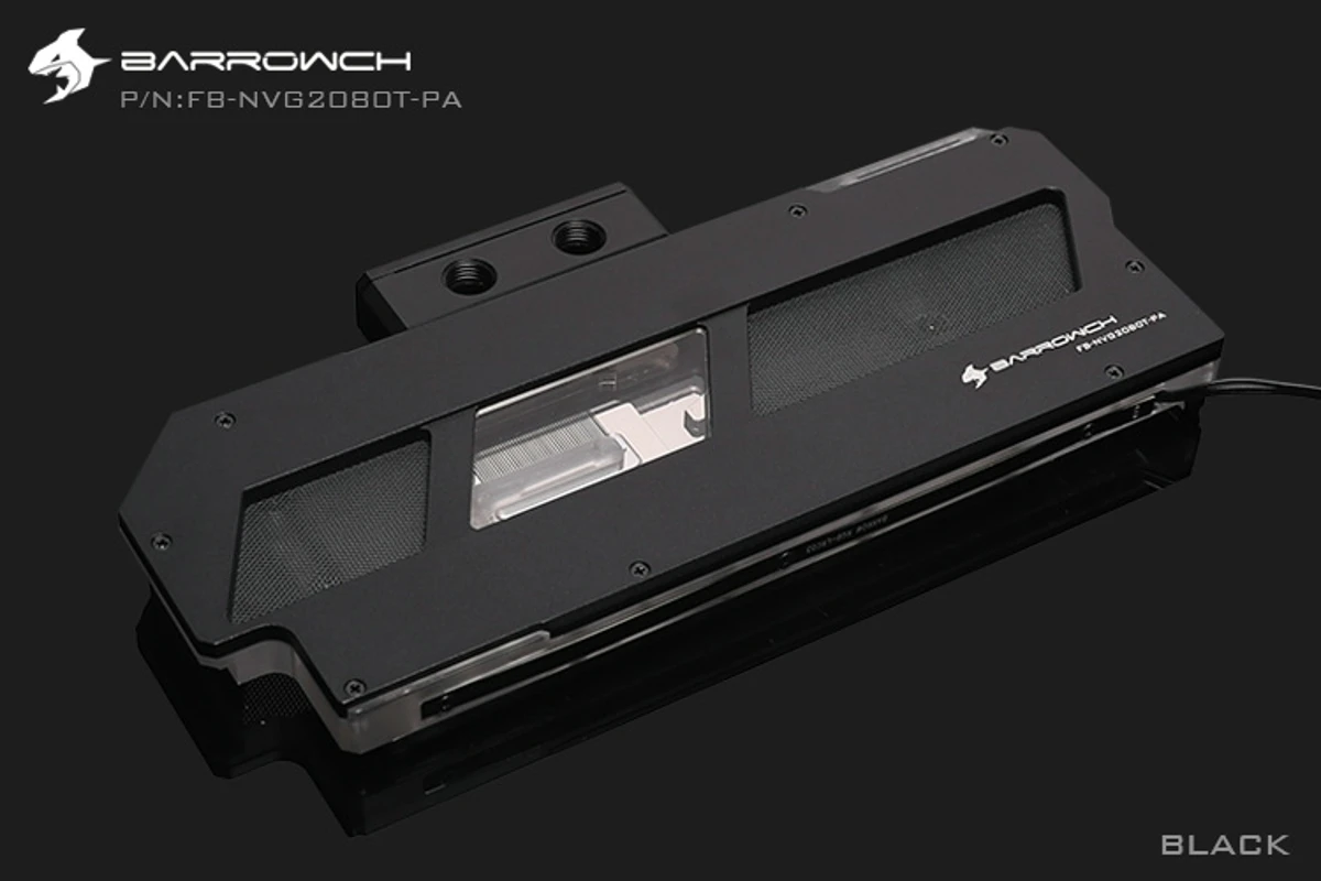 Barrowch FB-NVG2080T-PA LRC2.0 GPUBlocks термометр с цифровым дисплеем алюминиевый сплав панель для Основатель Edition RTX2080Ti/2080