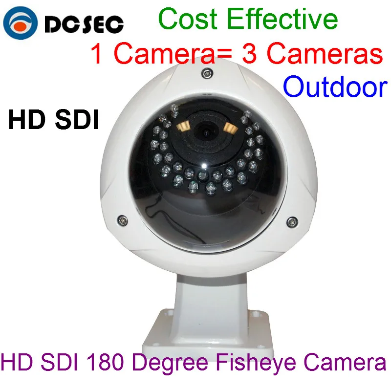 Открытый 1080 P 2.0 Мега Пиксели Full HD панорамный SDI Камера 180 градусов Рыбий глаз