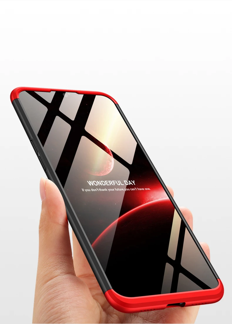 Olhveitra аксессуары Oneplus 6T чехол для 6 3 в 1 защитный Жесткий ПК 360 Полный корпус