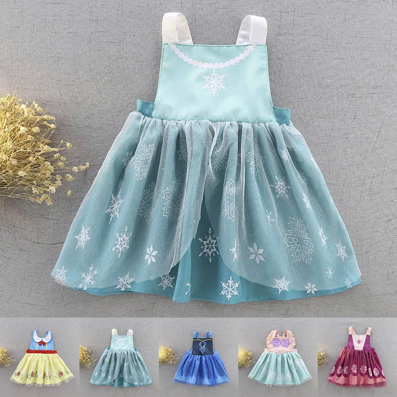 Платье принцессы Эльзы и Анны для девочек Софии Белоснежки платье Для детей на