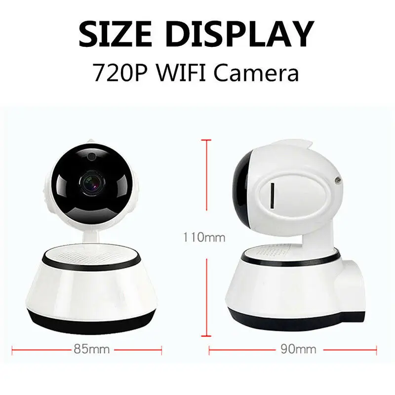 Беспроводная IP камера видеонаблюдения 720P HD WiFi с панорамированием и наклоном