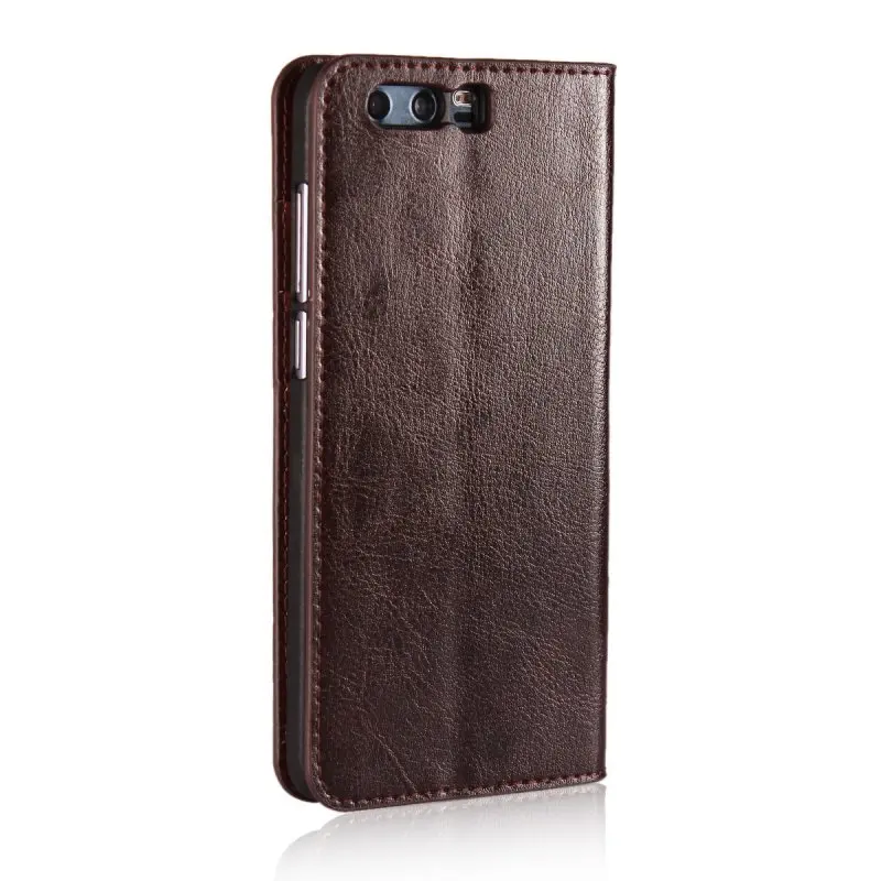 Dark Brown Чехол для huawei Honor 9, роскошный чехол, кошелек, кожаная сумка для телефона, Etui, Coque Capinhas Para, для huawei Honor 9, чехол Hoesje Funda Capa - Цвет: Dark Brown