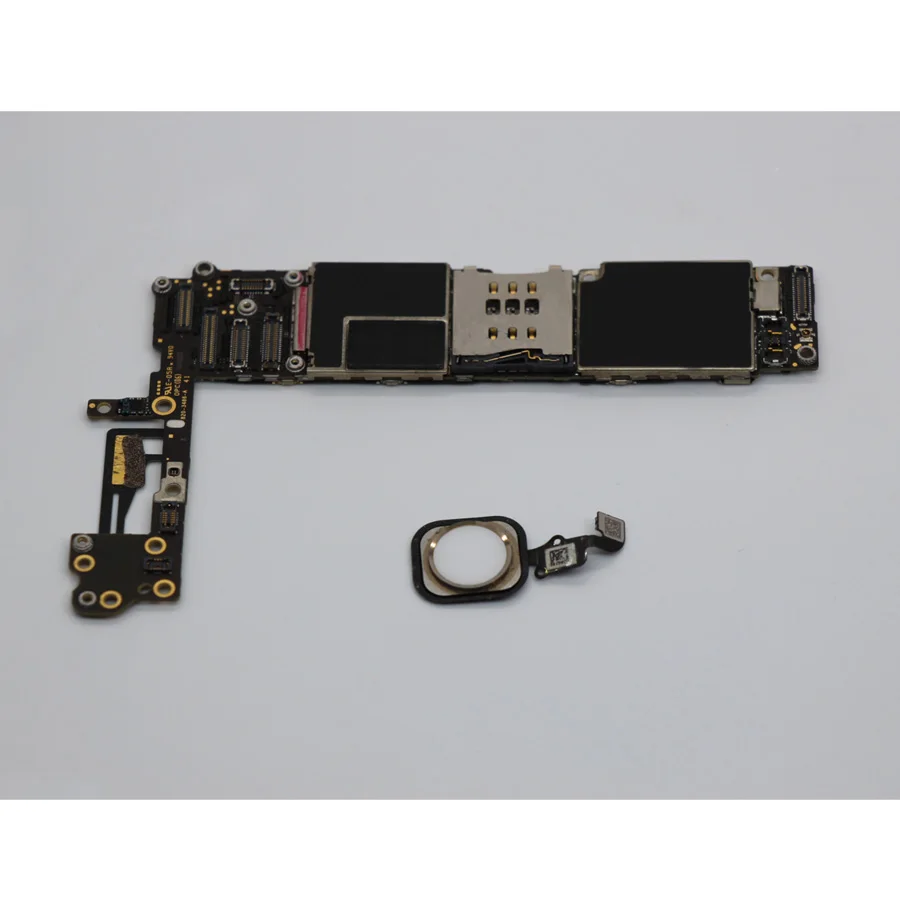 Разблокированный для iphone 6 4,7 дюймов материнская плата 16 Гб/64 Гб/128 ГБ для iphone 6 материнскую плату с сенсорным ID/без сканера отпечатков пальцев