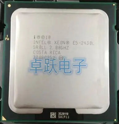 Оригинальный процессор INTEL XEON E5 2430L 2 0 ГГц 6 ядер 15 Мб кэш-памяти LGA1356 SR0LL 60 Вт