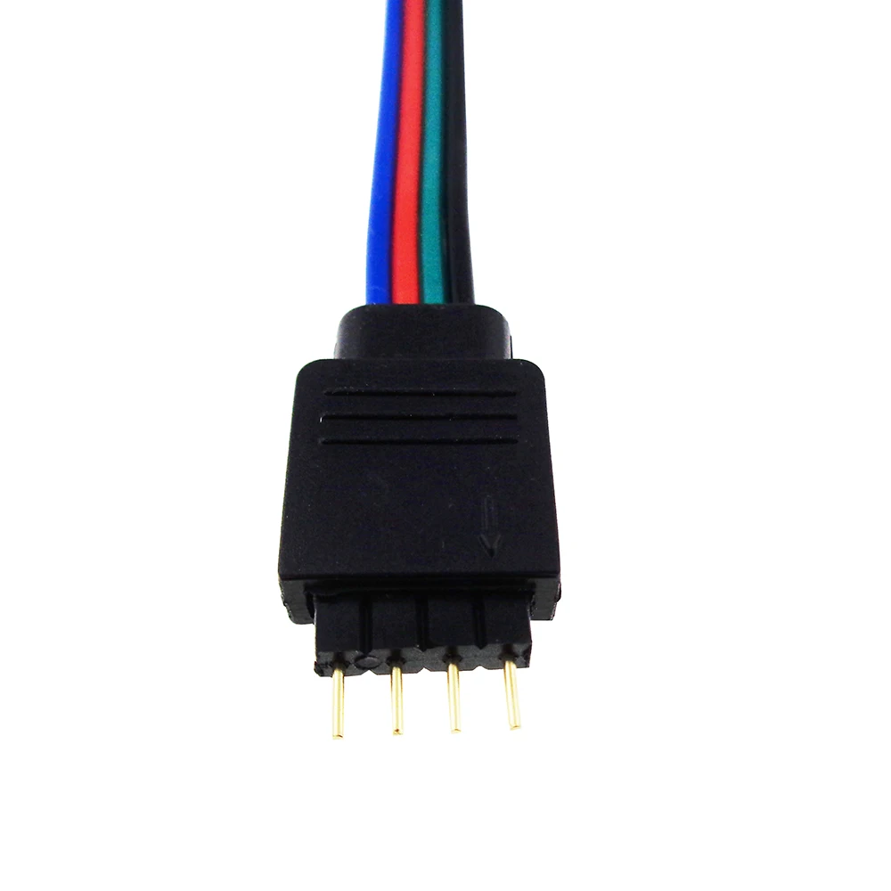 10 шт. 4 контактный Штекерный разъем кабеля размером 10*13 см для RGB smd Светодиодная