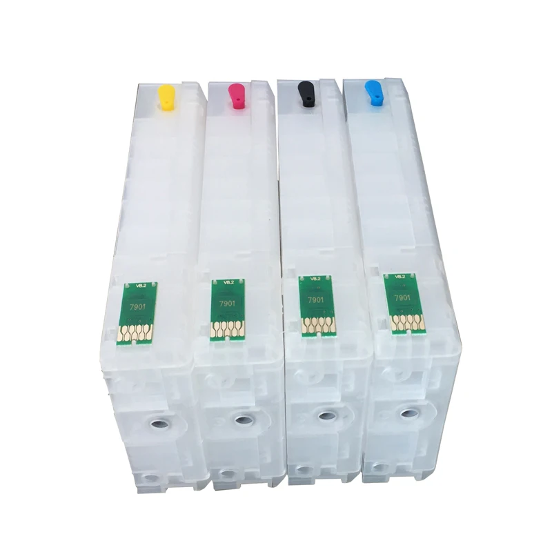 4 шт. многоразовый картридж для принтера EPSON Pro WF 5110 5190 5620 5690 с чипом ARC T7901 T7911|ink