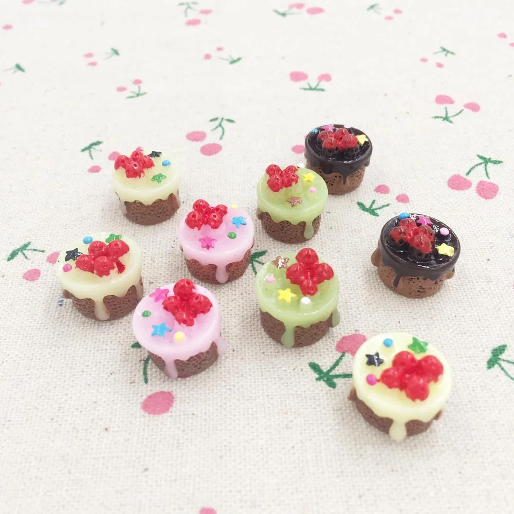 

Кабошон из смолы, с плоской спинкой, 15 мм, 10 шт.