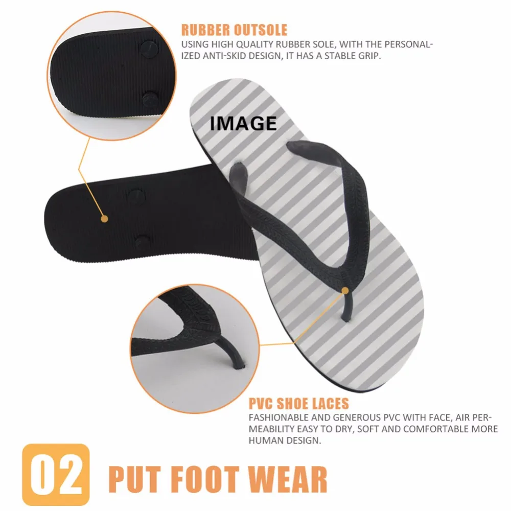 Шлепанцы мужские резиновые Симпатичные сандалии с 3D рисунком животных кошек