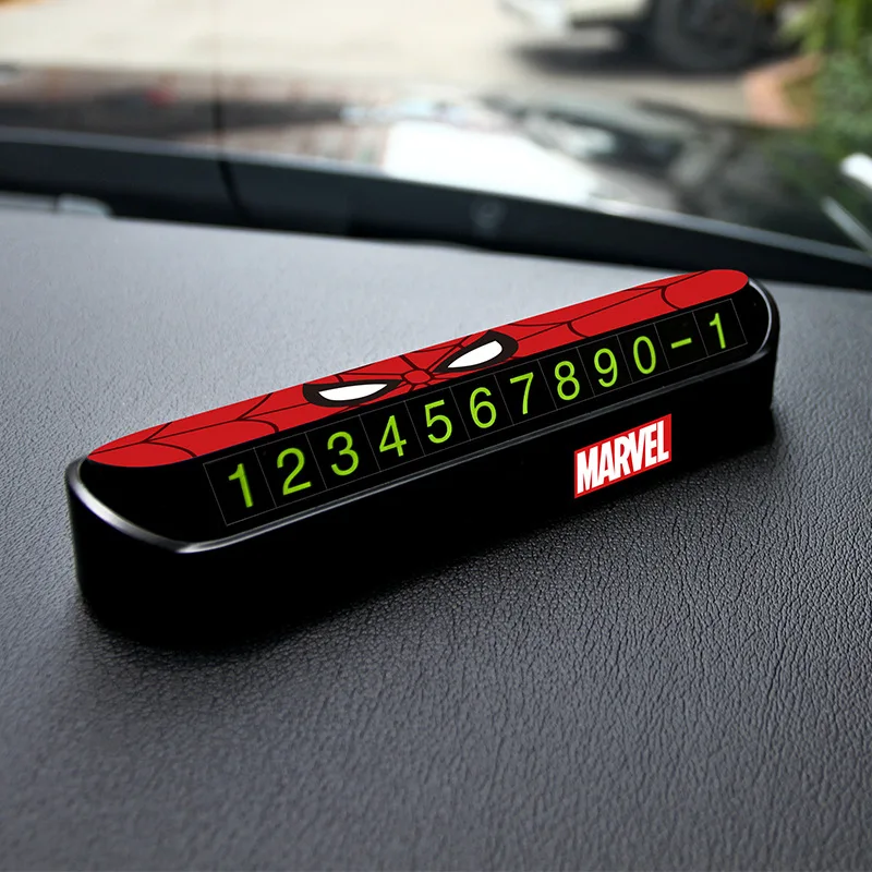 Marvel Temporary Parking Number Plate 2019 Various New Styles Let The Hero Guard You |