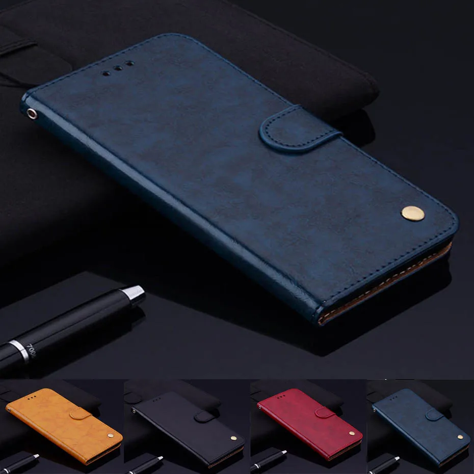 Чехол Для Doogee Y8 Plus из искусственной кожи с откидной крышкой и бумажником чехол