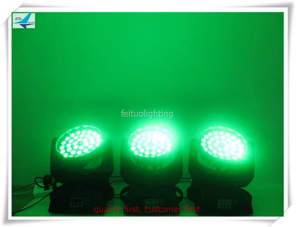 4 шт. Lyre Led Zoom Moving Head Dj Light 36x10 Disco RGBW 4in1 Wash Lamp DMX сценический световой эффект горячая
