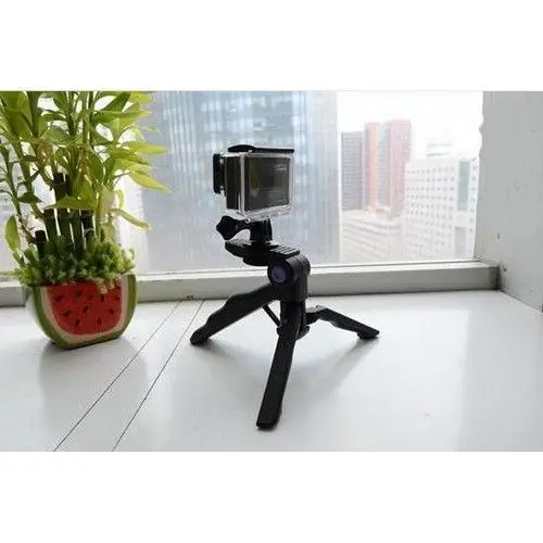 Настольный портативный складной мини штатив 2 в 1 + ручка для камеры SJ4000 Go Pro Hero 4 3