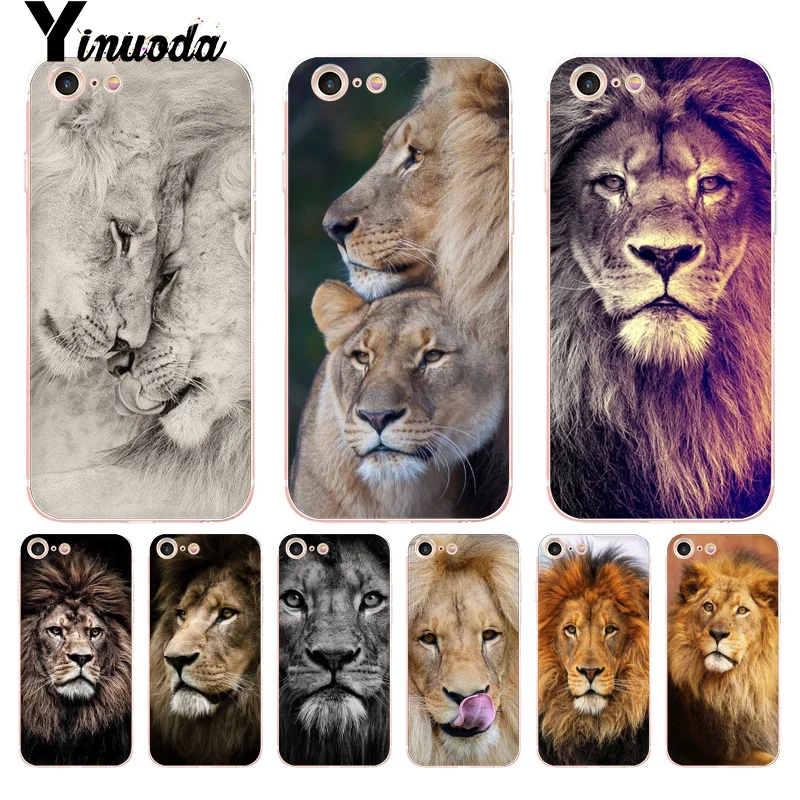 

For iphone 13 11pro MAXCase Animals The Lion Coque Shell Luxury Phone Case for iphone 13 8 7 6 6S Plus X 5 5S SE 5C 4 4S Cover