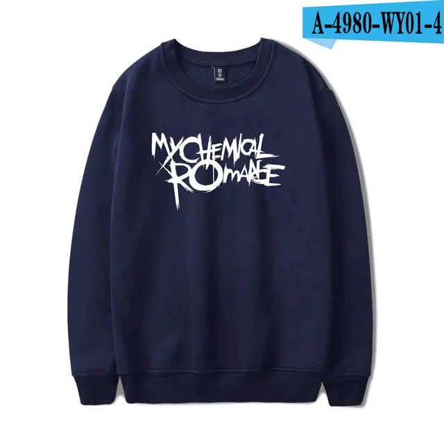 navy blue My Chemical Romance толстовки для мужчин женщин черный парад панк эмо рок Толстовка свитер осень зима спортивный костюм топы негабаритных одежда - Цвет: navy blue