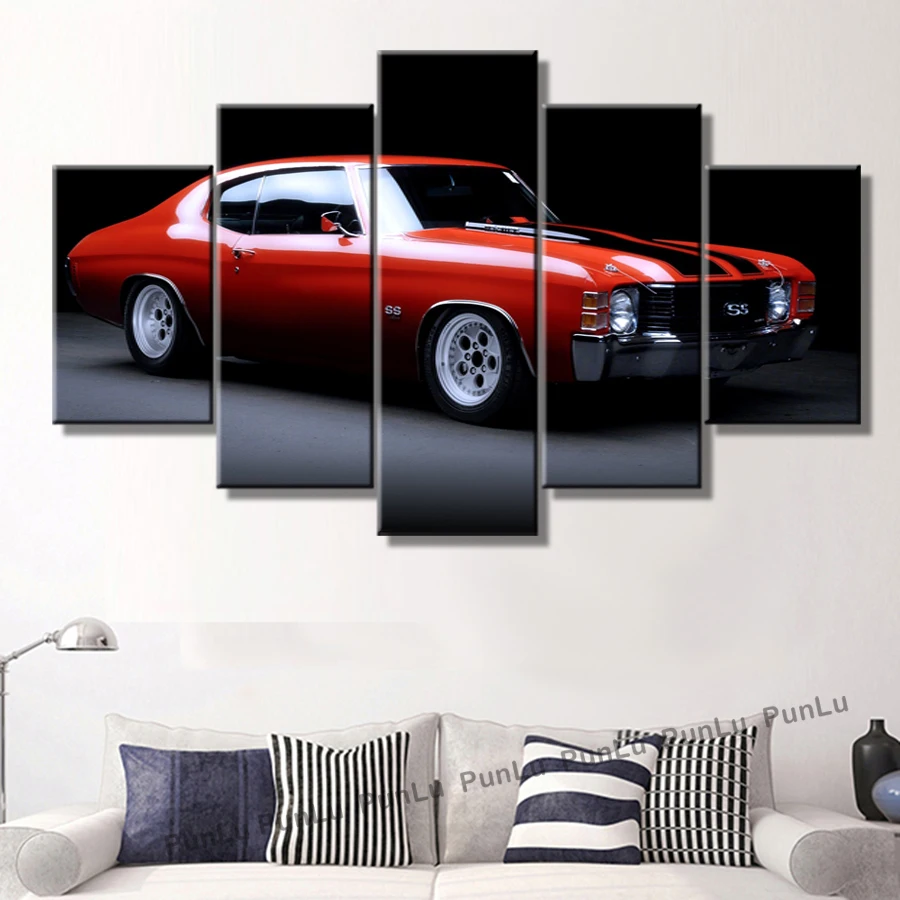 HD Настенная картина с жикле 1970 Chevelle Ss на автомобиль декоративные картины для