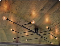 industrial chandelier lighting avize plafondlamp lighting fixtures home lamps pendientes 4 68 light iron chandeliers