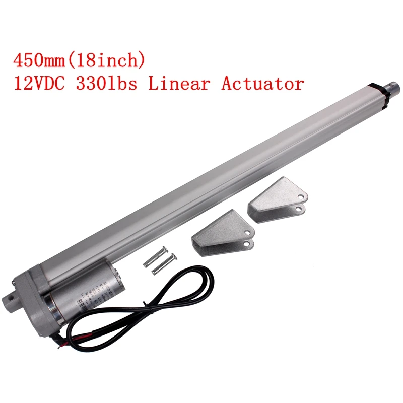 Электрический Линейный Привод 12В двигатель постоянного тока 450 мм тактный