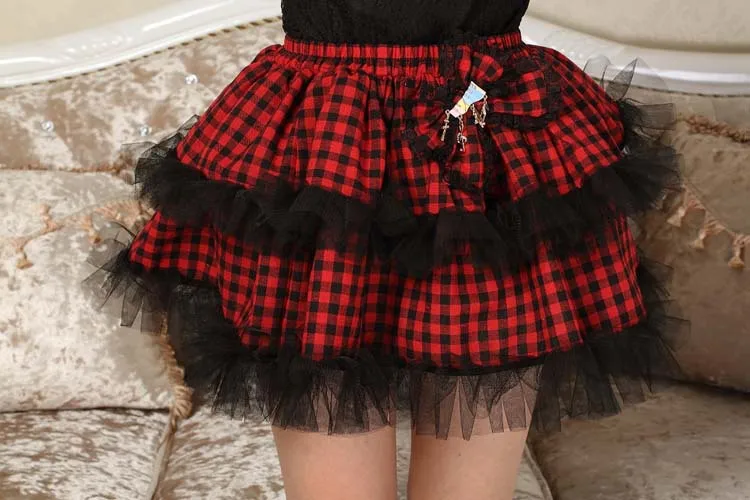 Женские микро-юбки Высококачественная клетчатая юбка в стиле преппи &quotЛолита&quot
