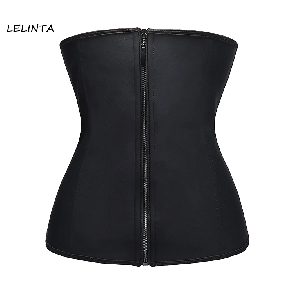 

Waist Trainer 2019 Sweet Sweat Waist Trainer Women Underwear Female Zipper Sport Corset Waist Cincher Dropshipping