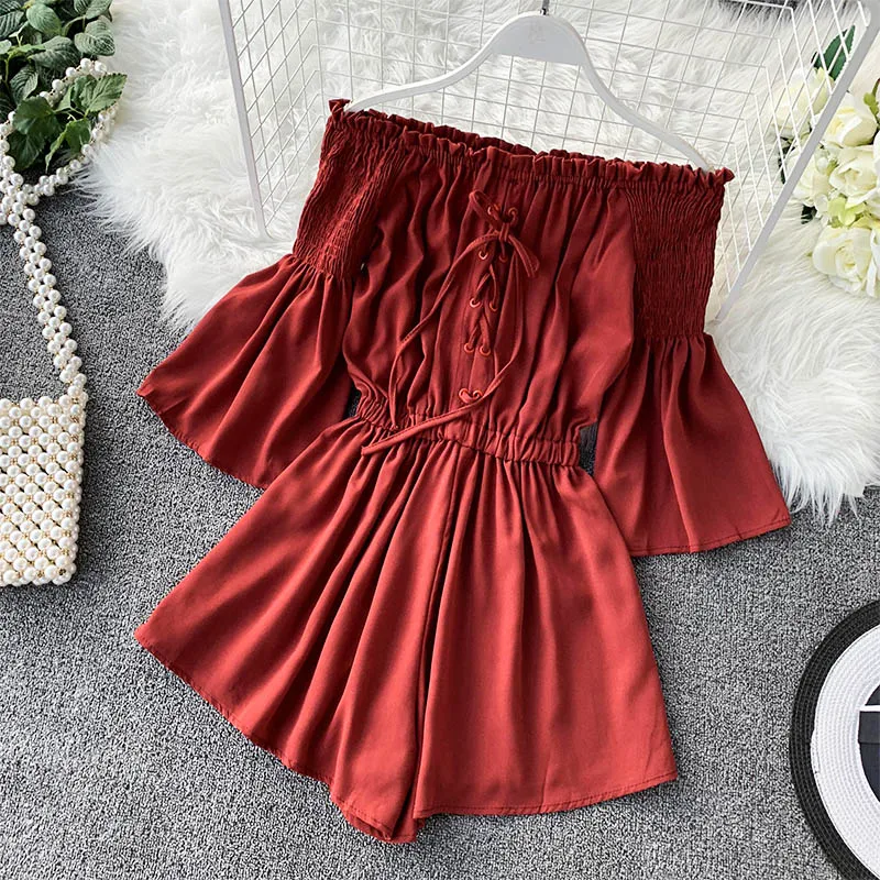 Новинка 2019 корейские летние шорты рукавом гимнастический костюм с открытыми