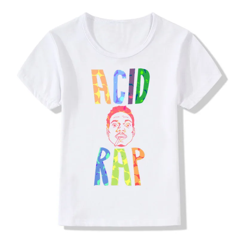 Детская модная футболка в стиле хип хоп с принтом Chance The Rapper детские летние топы