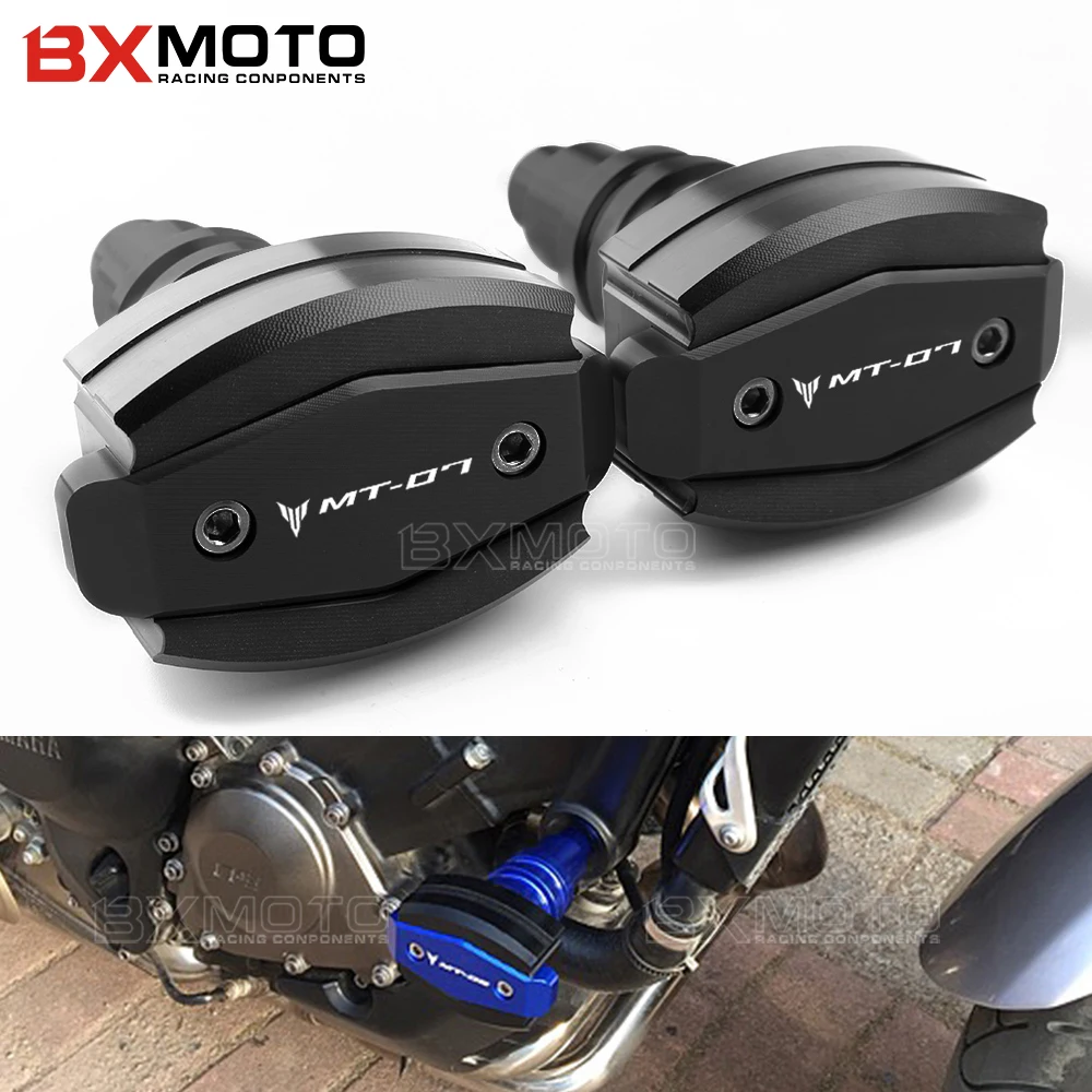 Слайдер рамы мотоцикла для Yamaha MT 07 MT07 2015 2019 CNC левый и подвижный слайдеры