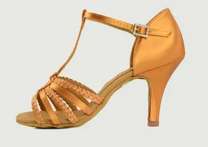 Black heel Awl 85mm Женская обувь для бальных танцев; BD 2368; обувь для латинских танцев; импортные атласные тканые шнурки; красивая атмосфера; домашняя обувь с мягкой подошвой - Цвет: Black heel Awl 85mm