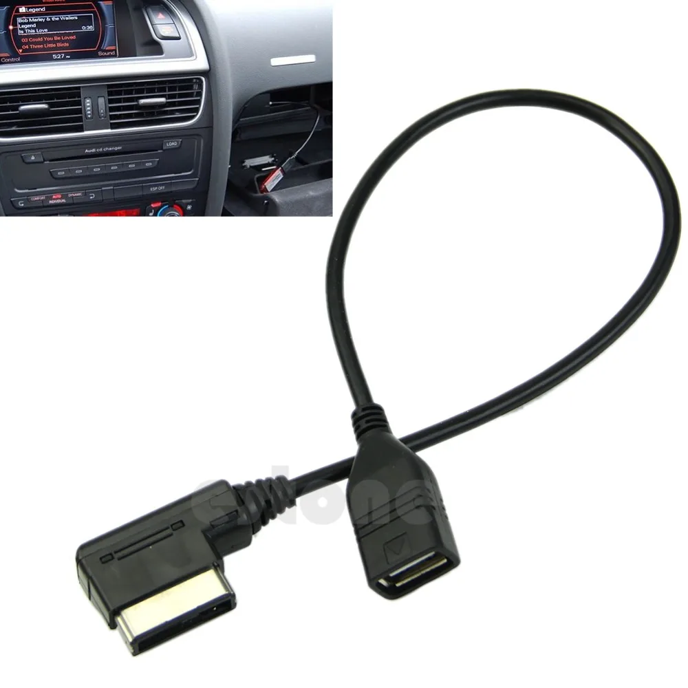Музыкальный интерфейс AMI MMI AUX к USB адаптерному кабелю флеш накопитель для Audi Car