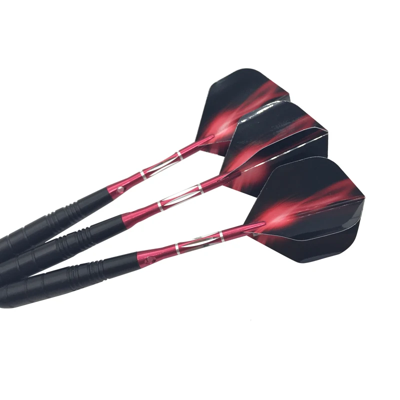 

Easytoday 3Pcs/set Darts Professional Sports Supplies Red Soft Tip Darts Metal Barrel Darts Shafts Aluminum Flight Tail wing