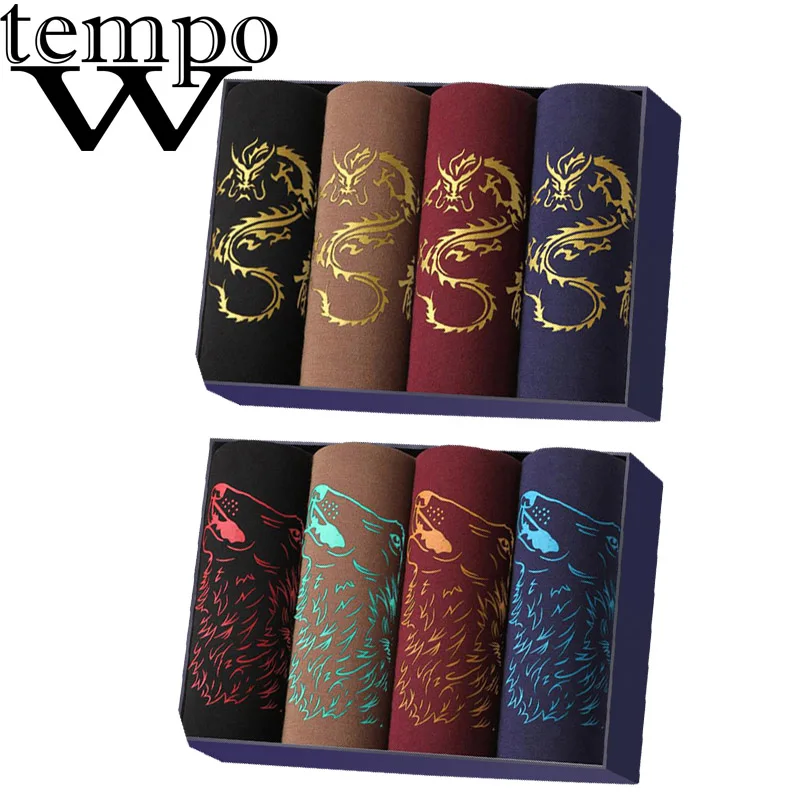 Комфортные трусы WTEMPO 8 шт./лот горячая распродажа мужское нижнее белье мужские
