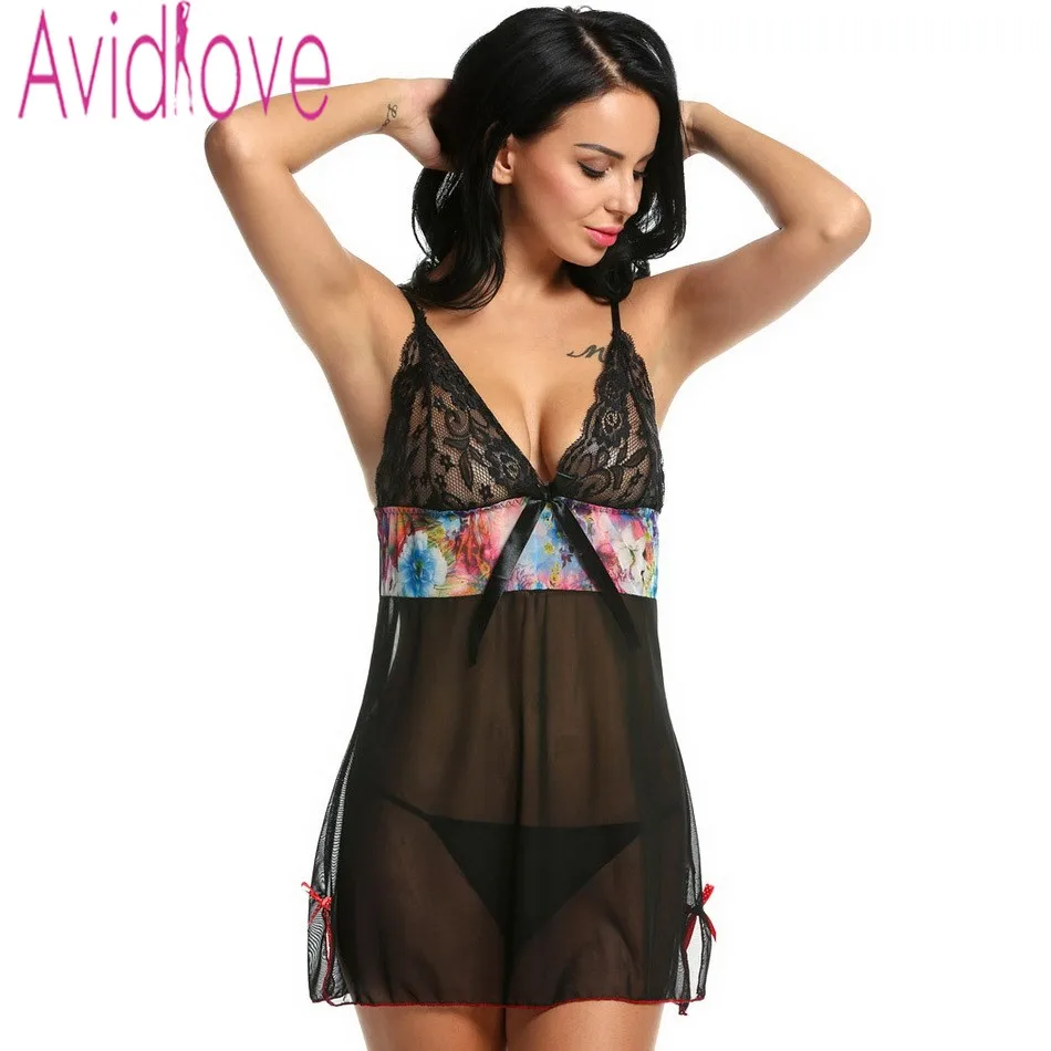 Avidlove сексуальное женское нижнее белье платье для женщин Babydoll кружевное Ночное